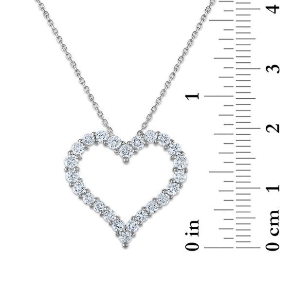 Signature EcoLove 1 CTW Lab Grown Diamond Heart Pendant in 14KT Gold Hot on Sale