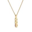 LoveSong EcoLove 3 4 CTW Lab Grown Diamond Three Stone 18-inch Pendant in 10KT Yellow Gold For Discount