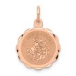 14KT Rose Gold 22X16MM Medal Saint Christopher Pendant-Chain Not Included Discount