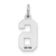 14KT White Gold 19X7MM Number 6 Pendant-Chain Not Included Online now