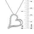 EcoLove 1 4 CTW Lab Grown Diamond 18-inch Heart Pendant in Gold Plated Sterling Silver Online