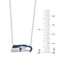 True Fans Fine Jewelry Seattle Seahawks 18-inch Pendant in Sterling Silver Sale