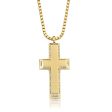 Crislu 18KT Yellow Gold Plated Sterling Silver Cubic Zirconia 24-inch Cross Pendant Online Hot Sale