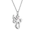 LoveSong Diamond Accent Angel 18-inch Pendant in Sterling Silver Discount