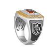 True Fans Fine Jewelry Cincinnati Bengals 1 2 CTW Diamond Ring in Sterling Silver Sale