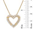 EcoLove 1 CTW Lab Grown Diamond Heart 18-inch Pendant in 10KT Yellow Gold Cheap