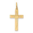 14KT Yellow Gold 21X11MM Cross Pendant. Chain Not Included For Cheap