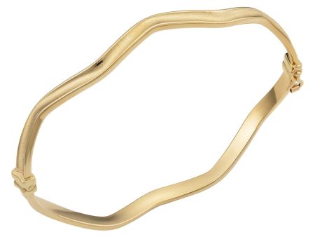 10KT Yellow Gold 7.5-inch Bangle Bracelet on Sale