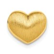 Yellow Gold Plated Sterling Silver 10X11MM Heart Pendant. Chain Not Included For Sale