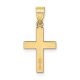 14KT Yellow Gold 22X12MM Cross Pendant-Chain Not Included Discount