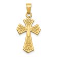 14KT Yellow Gold 26X12MM Reversible Cross Pendant. Chain Not Included Supply