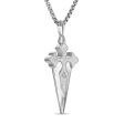 Bulova Marc Anthony Collection Sterling Silver and Diamond Cross Pendant Fashion