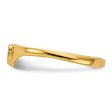 14KT Yellow Gold Childrens Heart Ring; Size 3 Hot on Sale