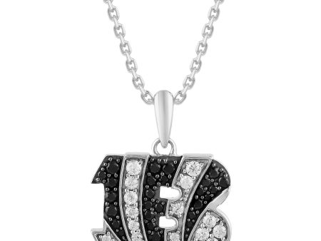 True Fans Fine Jewelry Cincinnati Bengals 18-inch Pendant in Sterling Silver on Sale