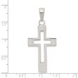 Sterling Silver 48X21MM Cross Pendant. Chain Not Included Supply