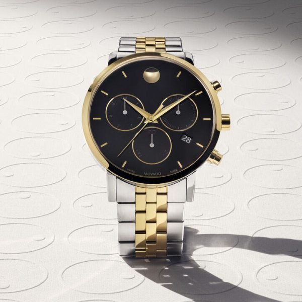 Movado 42MM Two-Tone Museum Classic. 0607777 on Sale