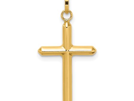 14KT Yellow Gold Cross Pendant. Chain Not Included Sale