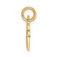 14KT Yellow Gold 19X23MM Break-Apart Heart Key Charm on Sale