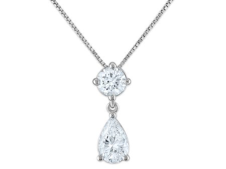 Signature EcoLove 1 CTW Lab Grown Diamond 18-inch Pendant in 14KT White Gold Online