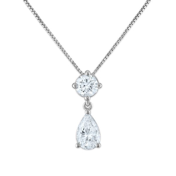 Signature EcoLove 1 CTW Lab Grown Diamond 18-inch Pendant in 14KT White Gold Online