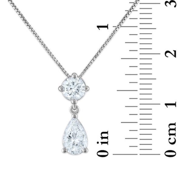 Signature EcoLove 1 CTW Lab Grown Diamond 18-inch Pendant in 14KT White Gold Online