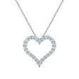 Signature EcoLove 1 CTW Lab Grown Diamond Heart Pendant in 14KT Gold Hot on Sale