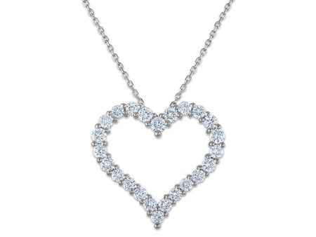 Signature EcoLove 1 CTW Lab Grown Diamond Heart Pendant in 14KT Gold Hot on Sale