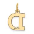 14k Small Block Initial D Charm For Discount