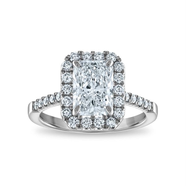 Signature EcoLove Diamond Dreams 2-1 2 CTW Diamond Halo Engagement Ring in Platinum on Sale