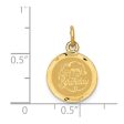 14KT Yellow Gold 20X13MM Happy Birthday Charm Discount