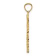 14KT Yellow Gold Nugget Cross Pendant-Chain Not Included on Sale