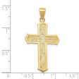 10KT Yellow Gold 35X21MM Cross Pendant. Chain Not Included Online now