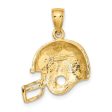 10KT Yellow Gold 20X17MM Football Helmet Pendant. Chain not Included Online