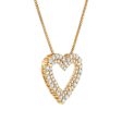 EcoLove 1 CTW Lab Grown Diamond Heart 18-inch Pendant in 10KT Yellow Gold Cheap