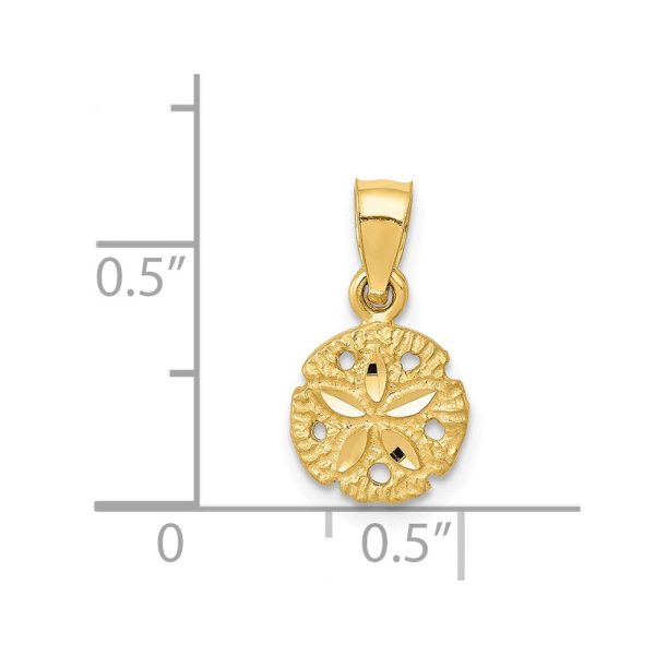 14K Sand Dollar Pendant. Chain not Included Discount