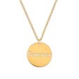 10KT Yellow Gold 18-inch Forever Pendant Online Hot Sale