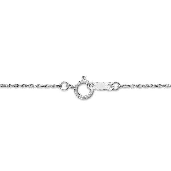 EcoLove 1 4 CTW Lab Grown Diamond Double Row 18-inch Heart Pendant in Rhodium Plated Sterling Silver Cheap