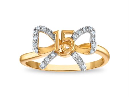 1 16 CTW Diamond Quinceanera Ring in 10KT Yellow Gold Discount