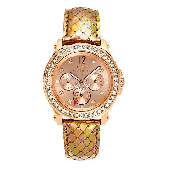 Juicy Couture Rosetone Leather Band Strap; 1901065 Fashion