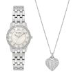 Bulova Crystal Collection Watch and Heart Necklace Set. 96X157 Fashion