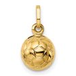 14k 3-D Soccer Ball Charm Sale