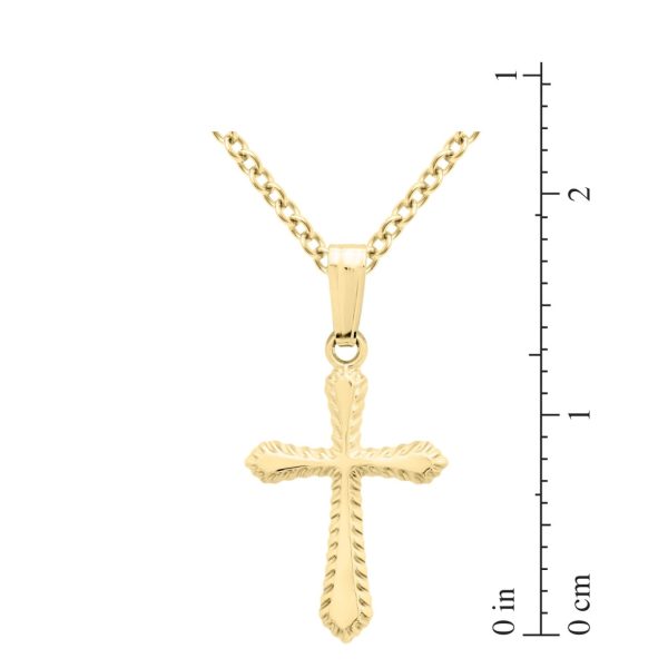 Kiddie Kraft 14KT Yellow Gold Filled 15-inch Cross Pendant Hot on Sale