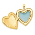 Gold Plated Sterling Silver Cross Heart Locket Ash Holder Pendant. Chain Not Included on Sale