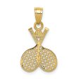 14k Double Tennis Racquet Charm Discount