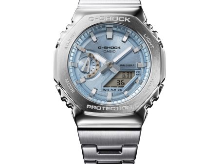 G-Shock G-Steel 49X44MM Blue Ice Analog-Digital Watch. GM2110D-2A on Sale