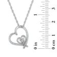 1 10 CTW Diamond Heart 18-inch Pendant in 10KT White Gold Supply