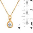 LoveSong EcoLove 1 4 CTW Lab Grown Diamond Infinity 18-inch Pendant in 10KT Yellow Gold Fashion