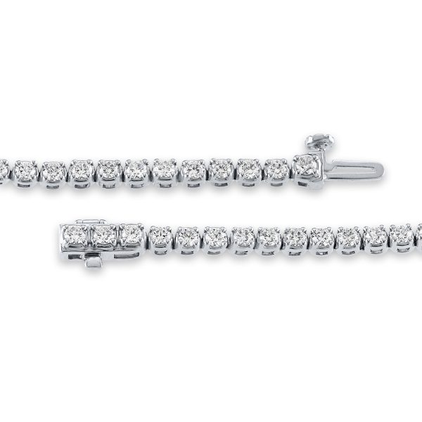 Signature EcoLove 5 CTW Lab Grown Diamond 7-inch Tennis Bracelet in Platinum Fashion