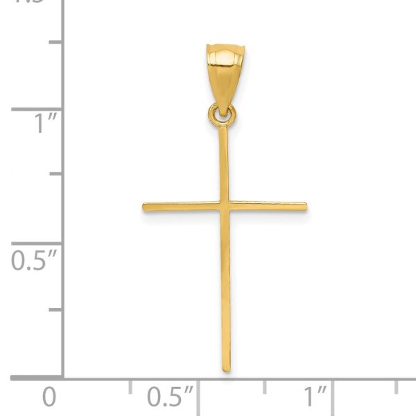 10KT Yellow Gold 30X16MM Cross Pendant. Chain Not Included Online