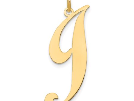 14KT Yellow Gold Initial Pendant-Chain Not Included; Initial J on Sale